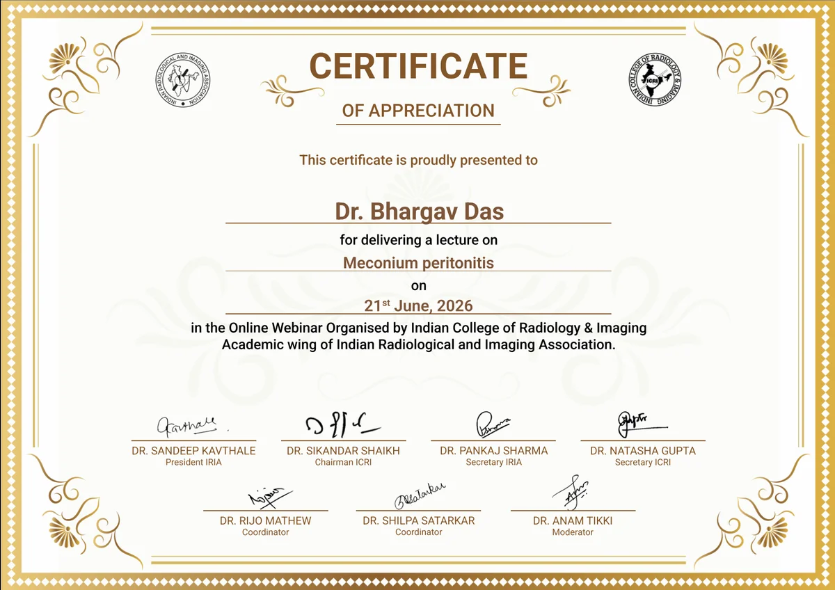 MD Degree Certificate